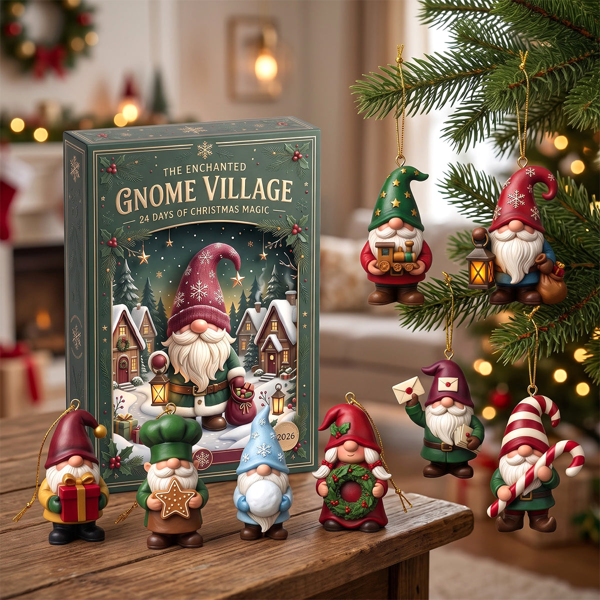 Gnome Village Advent Calendar Blind Box - Personalized Christmas Gifts 04totn271026-Homacus