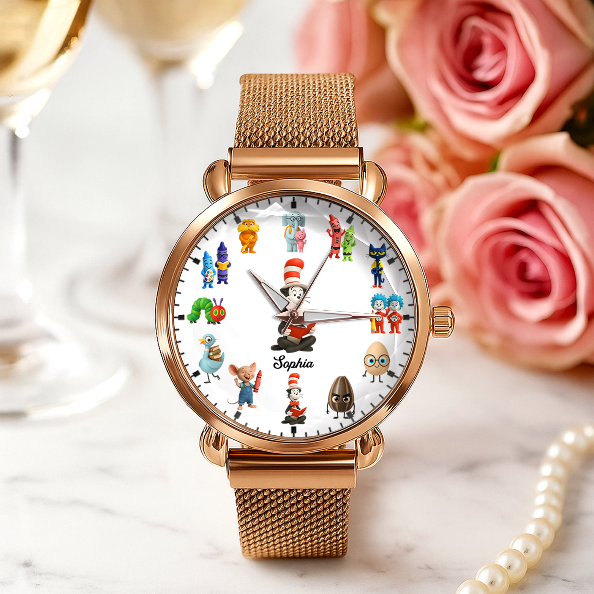 Teacher Mesh Strap Quartz Watch - Personalized Gifts For Teacher 03NAPU170725-Homacus