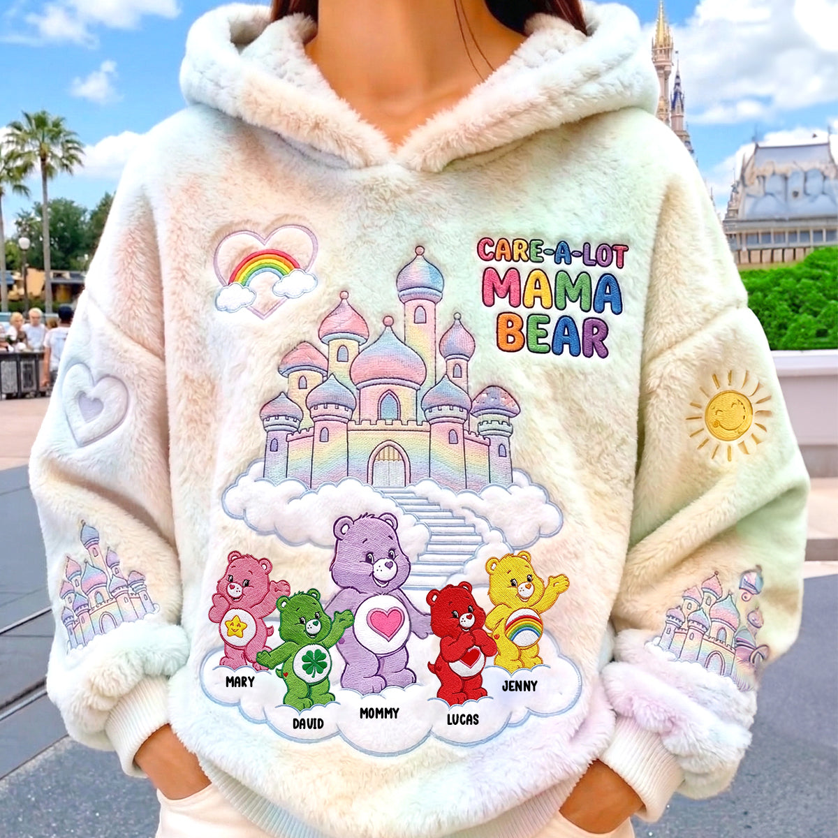 Rainbow Of Happiness Hoodie - Personalized Gifts For Mom 03QHTN010426-Homacus