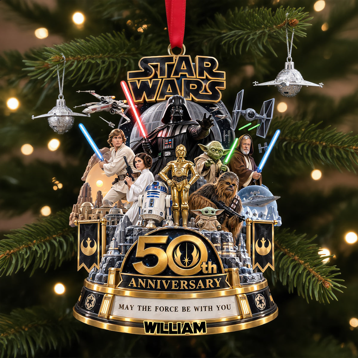 Warriors Merry Christmas Acrylic Ornament - Personalized Christmas Gifts 05ohlu100926-Homacus
