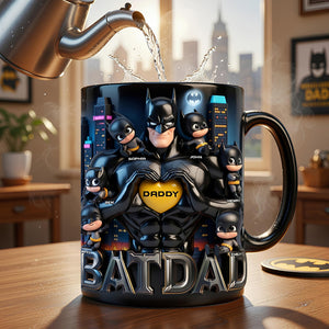 Strong Dad and Kids Magic Coffee Mug - Personalized Gifts For Dad 02ohdt160426-Homacus