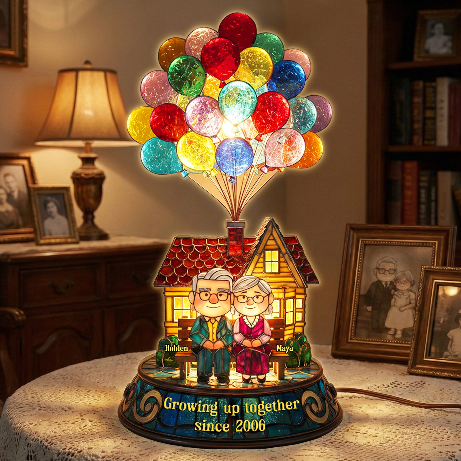 Growing Old Together Couple Light Box - Personalized Gift For Couples 05HYMG281125-Homacus