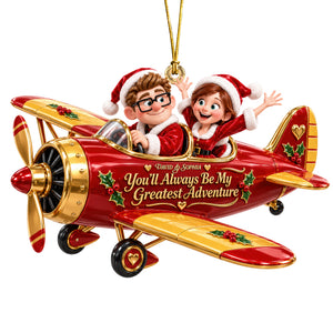 Cute Adventurous Couple Acrylic Ornament - Personalized Christmas Gifts For Couples 08tyqn210926-Homacus