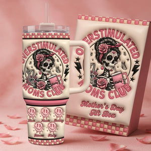 Overstimulated Moms Tumbler Handle - Personalized Gifts For Mom 03QHLU130326-Homacus