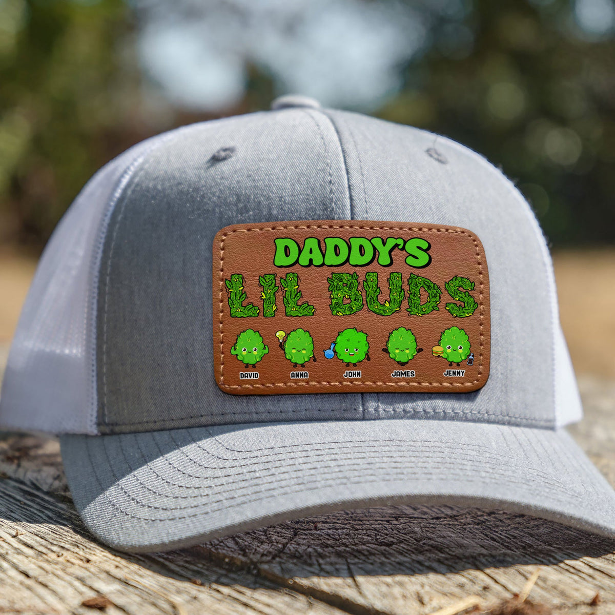 Weed Dad Trucker Hat - Personalized Gifts For Father 04ACTN210524-Homacus