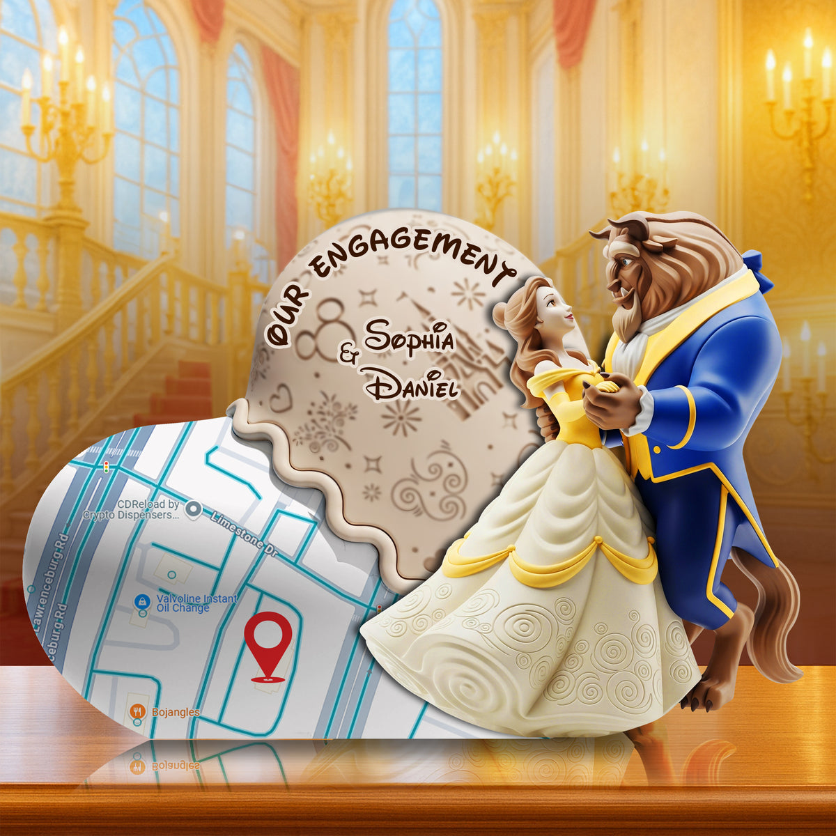 Couple's Sweet Engagement Acrylic Plaque - Personalized Gifts For Couples 01OHLU170725-Homacus