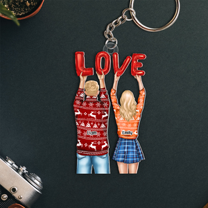 Personalized Gifts For Couple Keychain 021acpu131124-Homacus