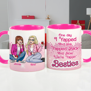 Personalized Gifts For Besties Accent Mug Yappin Besties 04XQLU021224HH-Homacus