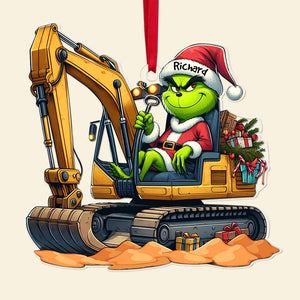 Personalized Gift For Excavator Operator Ornament, Green Monster 03qhqn081124-Homacus