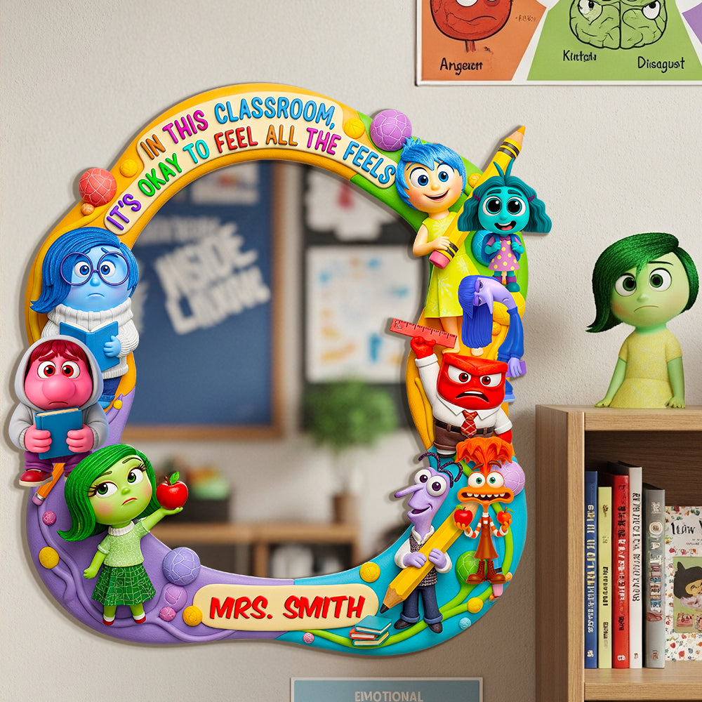 Classroom Wall Hanging Mirror Personalized Gifts For Teacher 03NADT310725-Homacus