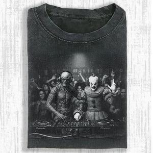 Villain Washed T-Shirt - Gifts For Horror Lovers 03naqn221225-Homacus