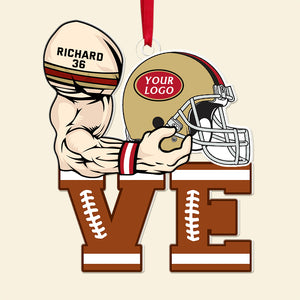 Personalized Gifts For American Football Lovers Christmas Ornament 04qnqn261024-Homacus