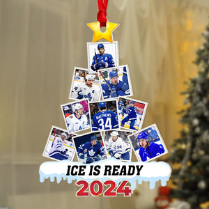 Custom Photo Gifts For Fans, Ice Hockey Ornament 09DGPU120824 ct141124-Homacus