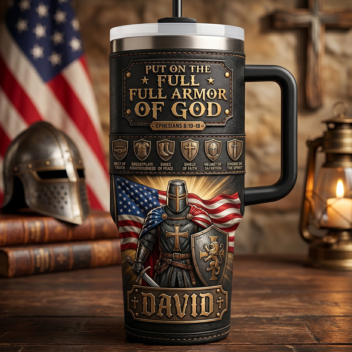 USA Armor Of God Tumbler - Personalized Gifts For Patriots 06PADT300526-Homacus