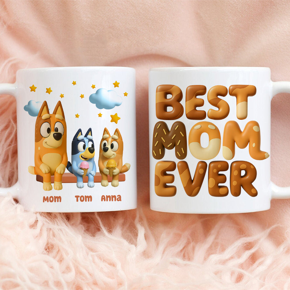 Personalized Gifts For Mom Coffee Mug - Best Mom Ever 03OHDT050425-Homacus