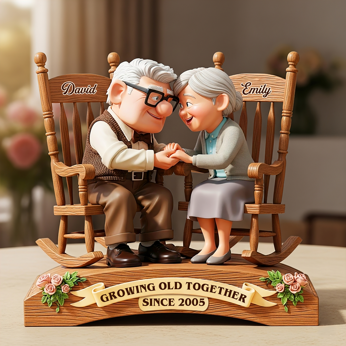 Old Couple Acrylic Plaque - Personalized Gifts For Couple 01TOPU160725-Homacus