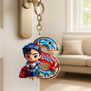 Initial Letter Keychain - Personalized Gifts For You 02tgpu170625-Homacus