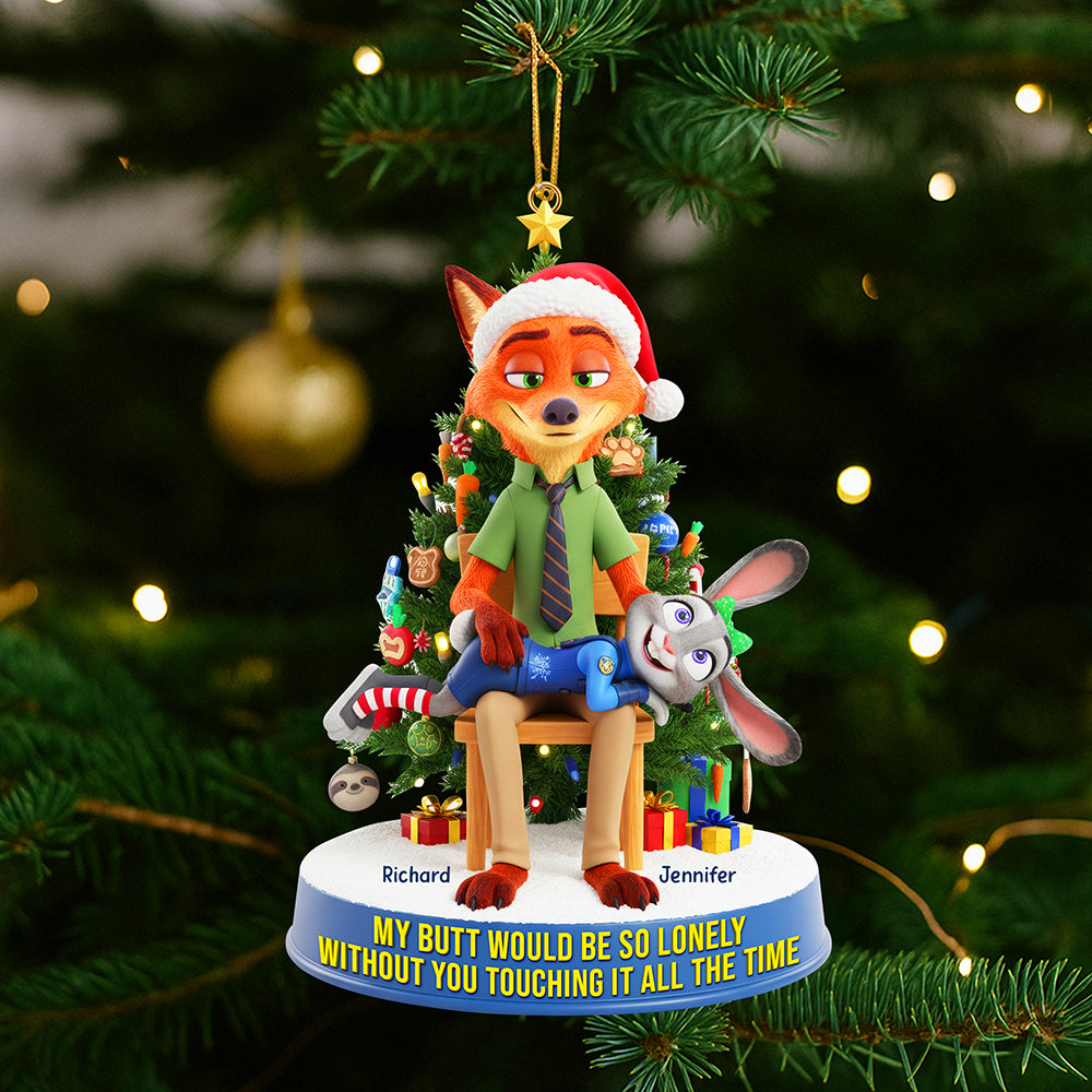 Cheeky Couple Ornament - Personalized Gifts For Couple 02naqn170925-Homacus