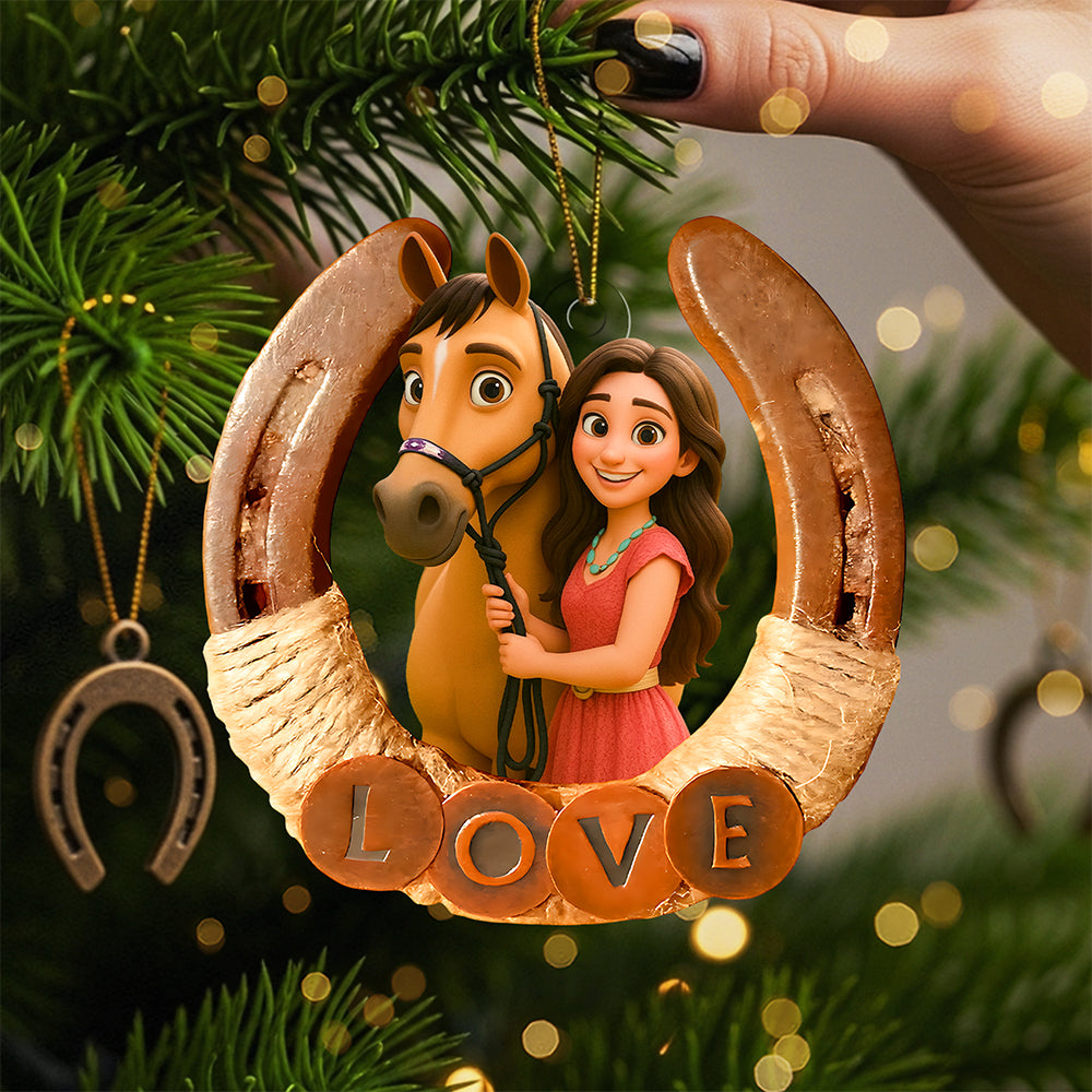 Horse Lover Ornament - Custom Photo Gifts For Horse Lovers 01pgta290825-Homacus