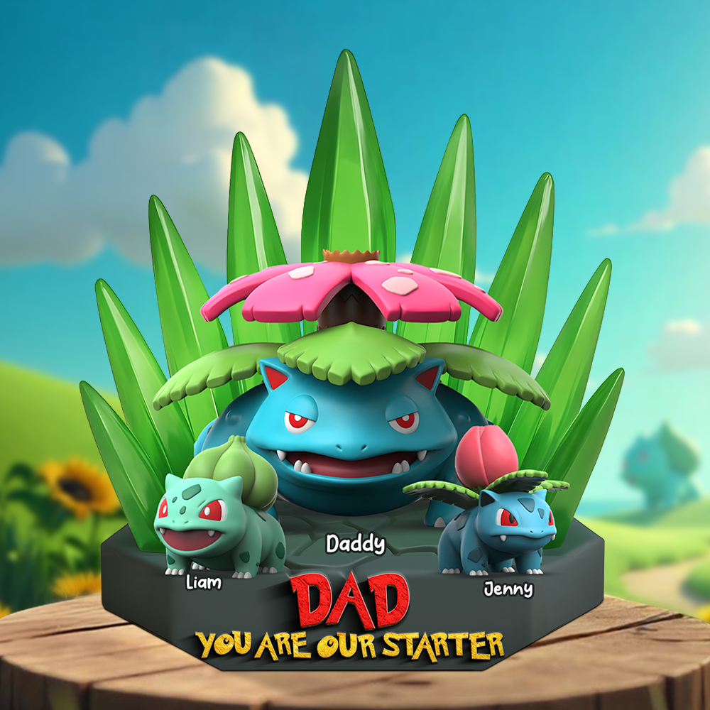 Monster Dad Plaque - Personalized Gifts For Dad 012ohpu240425-Homacus