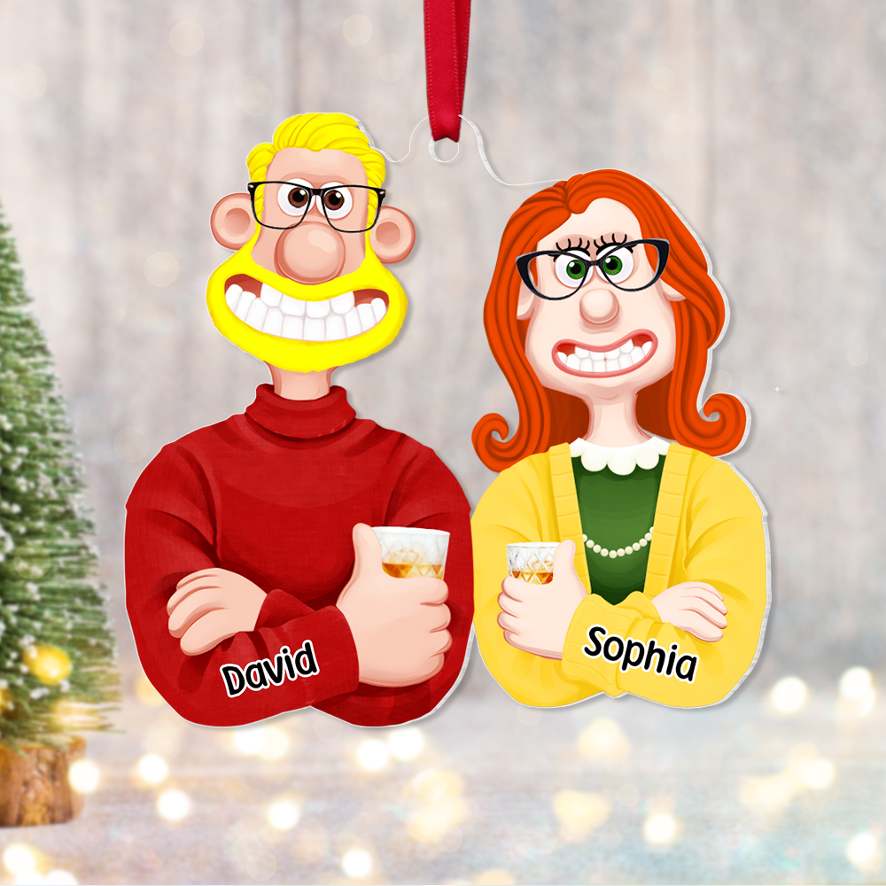 Personalized Gift For Couple Christmas Ornament 06ACPU121124PA-Homacus