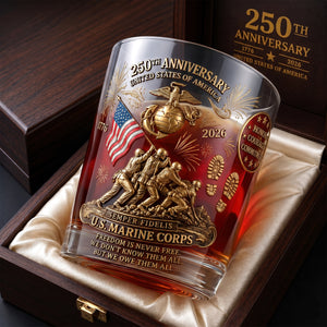 USA 250th Anniversary 11oz Round Glass - Gifts For Veterans 01qhqn290526-Homacus
