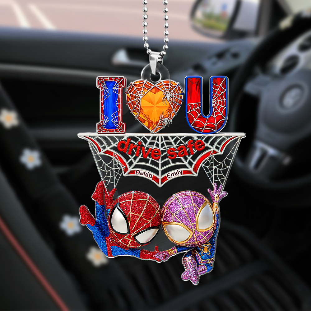 Wall-Crawler Couple Car Ornament - Personalized Gifts For Couple 06tgpu110625-Homacus