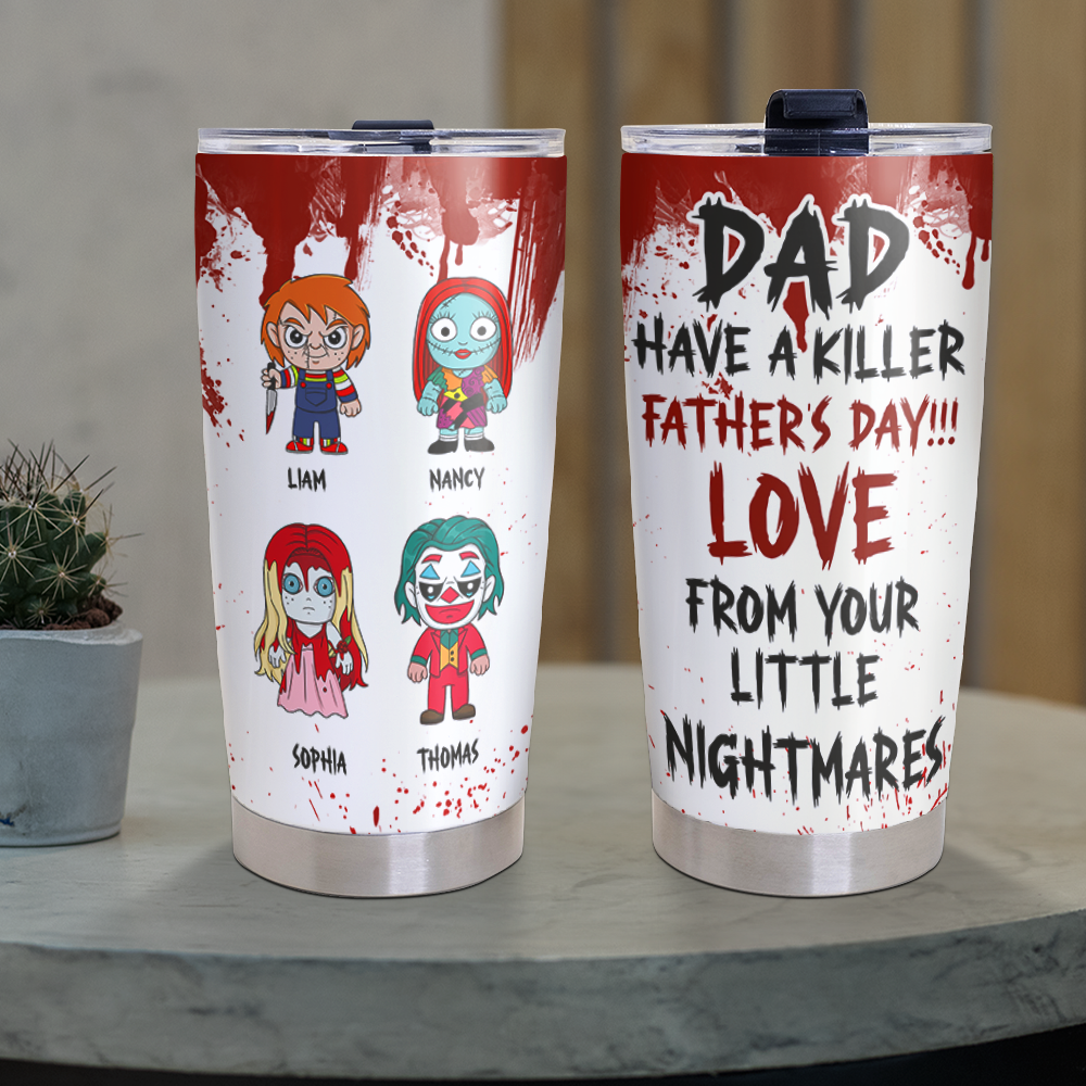 Horror Dad 20oz Tumbler - Personalized Gifts For Dad 03OHPU050525HA-Homacus