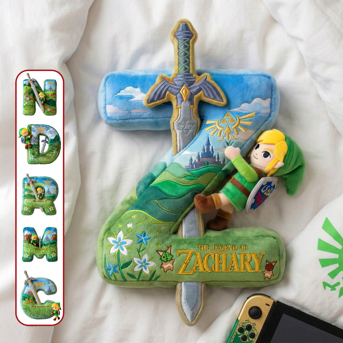 Fantasy Alphabet Pillow Personalized Gifts 03QHMG171225-Homacus