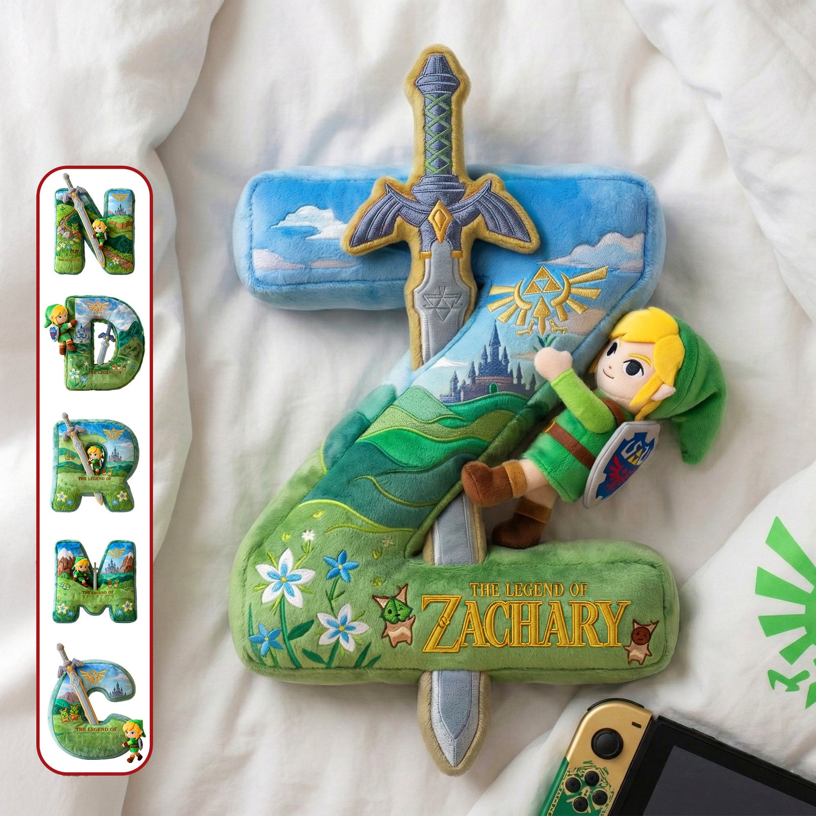 Fantasy Alphabet Pillow Personalized Gifts 03QHMG171225-Homacus