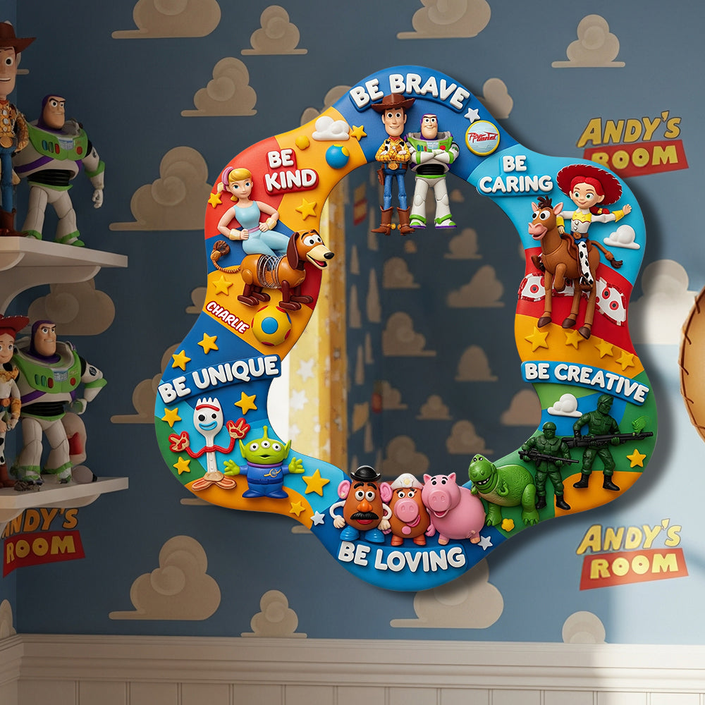 Adventure Awaits Wall Hanging Mirror Personalized Gifts For Kids 05NADT290725-Homacus