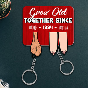 Personalized Gifts For Couple Key Holder Naughty Couple 04OHDT171224-Homacus