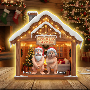 Naughty Old Couple Light Box- Personalized Gift For Couples 04OHLU311025-Homacus