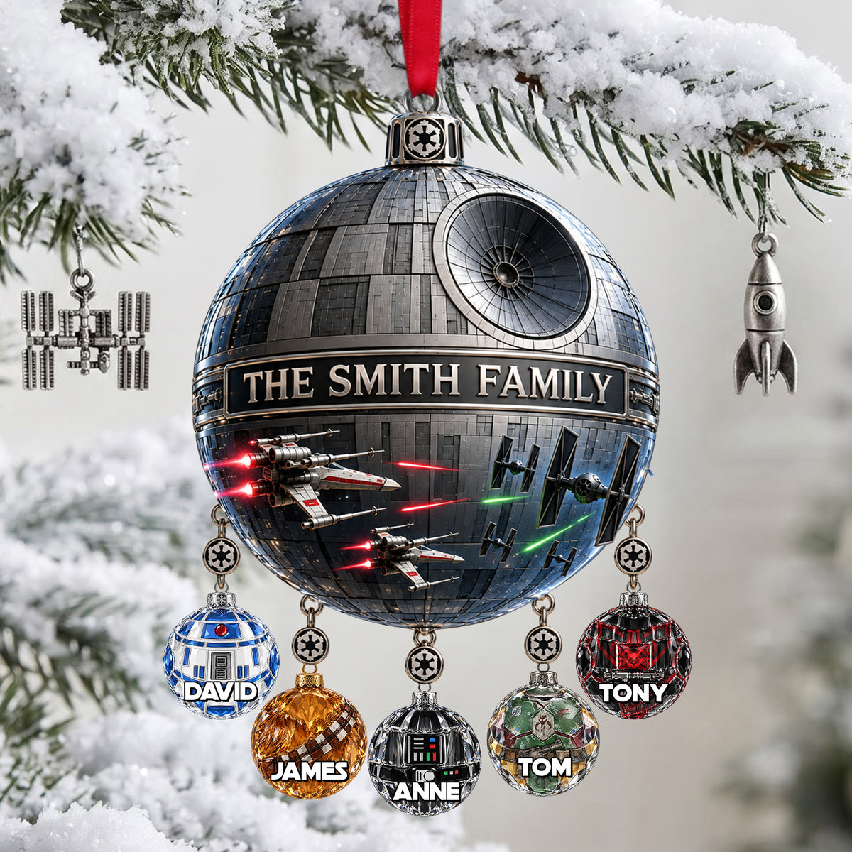 Sci Fi Space Christmas Ornament - Personalized Gifts For Family 04ohlu230926