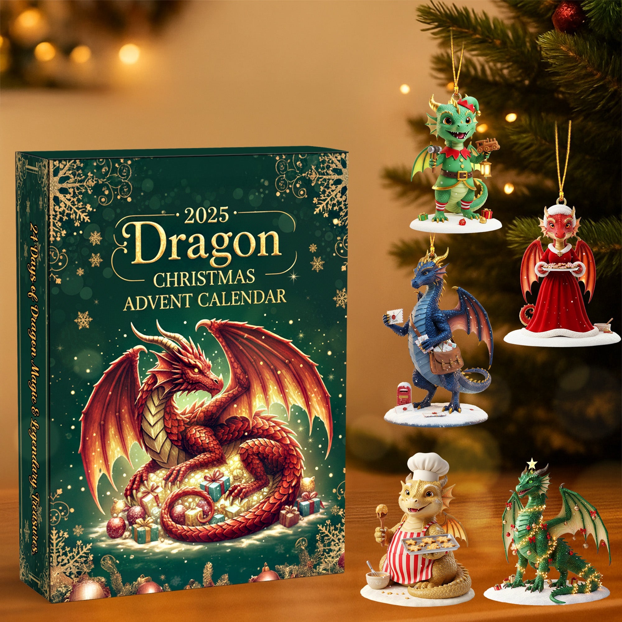 Gifts For Dragon Lovers Christmas Advent Calendar Blind Box 03hymg231025-Homacus
