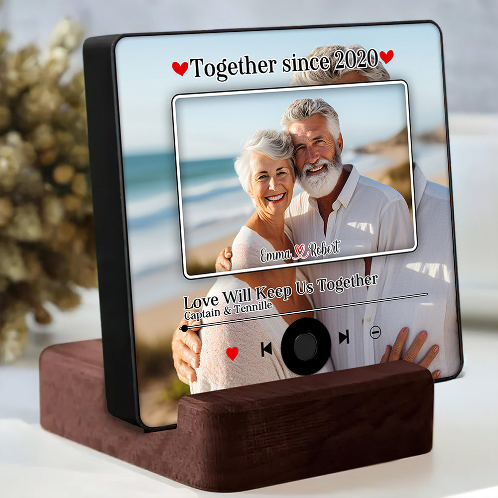 Custom Music & Photo Fridge Magnet Gifts For Couple 06KALU030125-Homacus