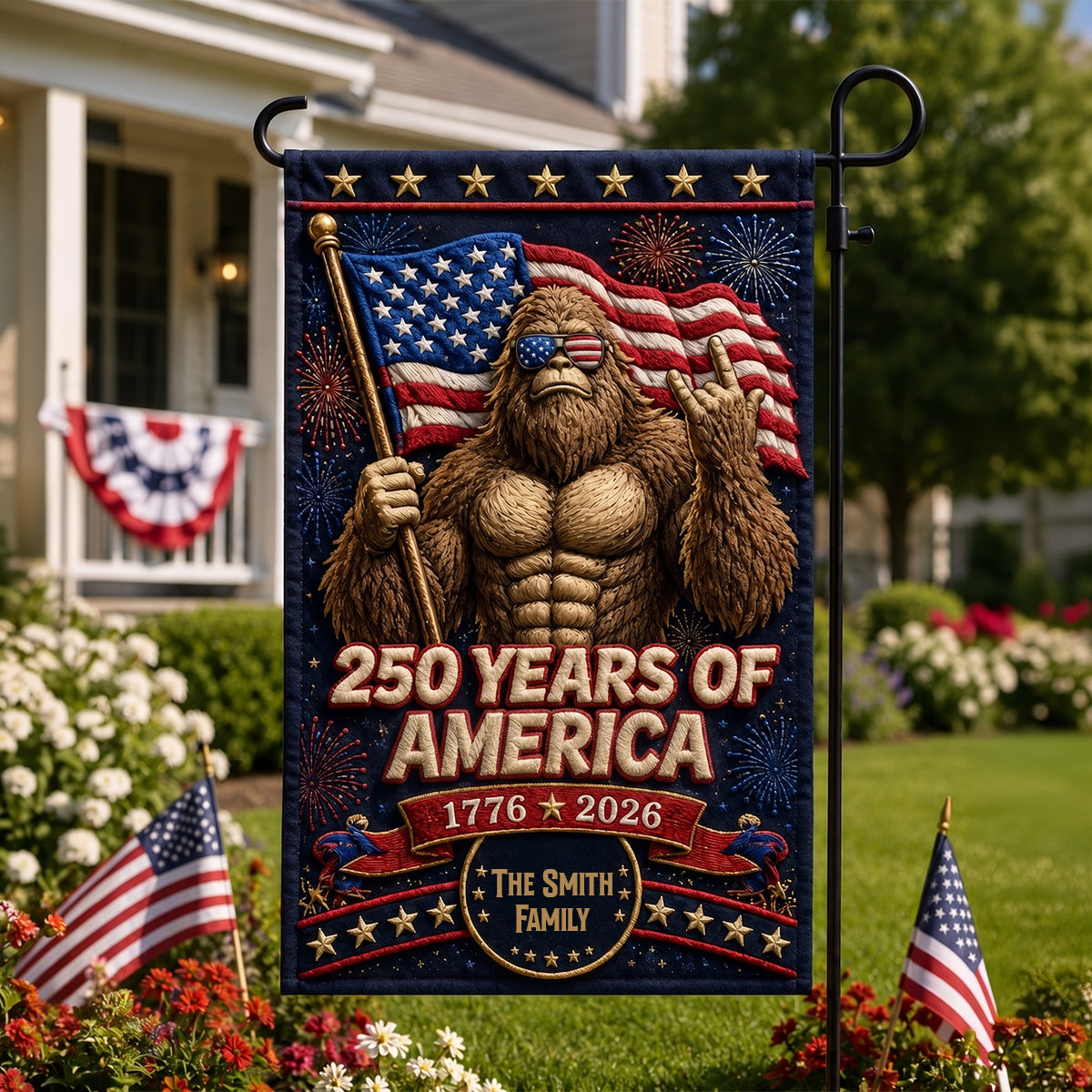 Cool Bigfoot - Celebrated America 250th Anniversary Garden Flag - Personalized Gifts For Patriots 03totn280526-Homacus