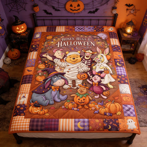 Honey, Hug & Halloween Blanket - Personalized Gifts For Halloween 04tytn100826-Homacus