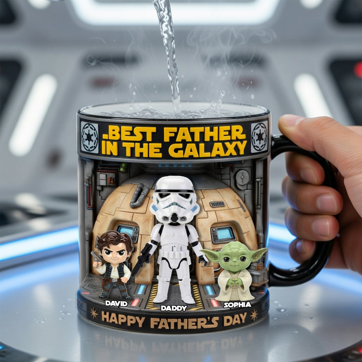 Best Universe Dad Magic Mug - Personalized Gifts For Dad 05OHLU160426-Homacus
