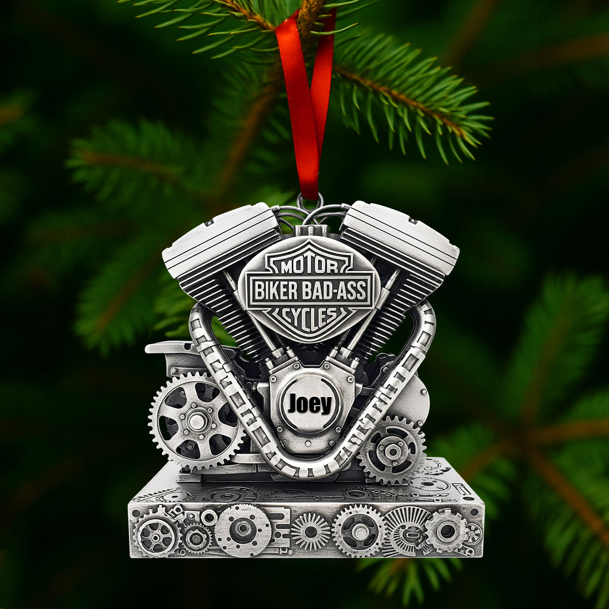 Strong Motorcycle Engine Ornament - Personalized Christmas Gifts For Bikers 02QHLU170925-Homacus