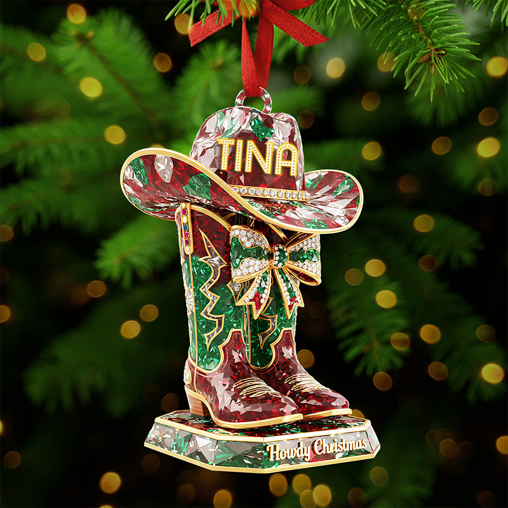 Personalized Gifts For Cowboy Christmas Ornament 04kita220925-Homacus