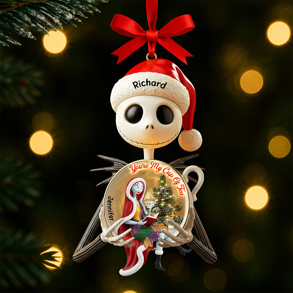 Spooky Love Christmas Ornament – Personalized Gifts For Couple 04paqn170925-Homacus