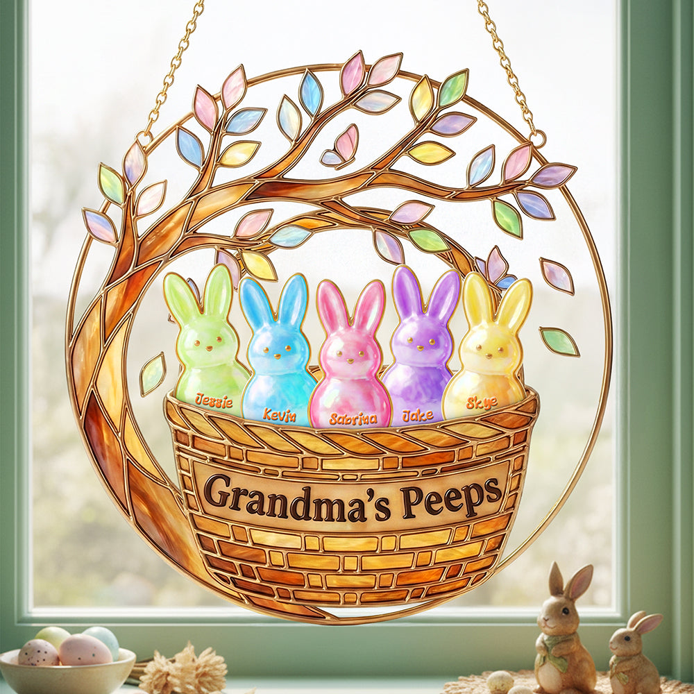 Grandma Peep Easter Suncatcher Ornament - Personalized Gifts For Grandma 04nata260126-Homacus