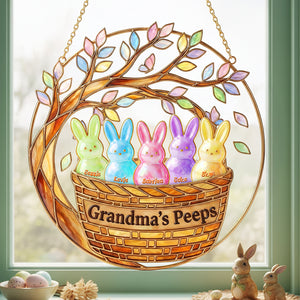 Grandma Peep Easter Suncatcher Ornament - Personalized Gifts For Grandma 04nata260126-Homacus