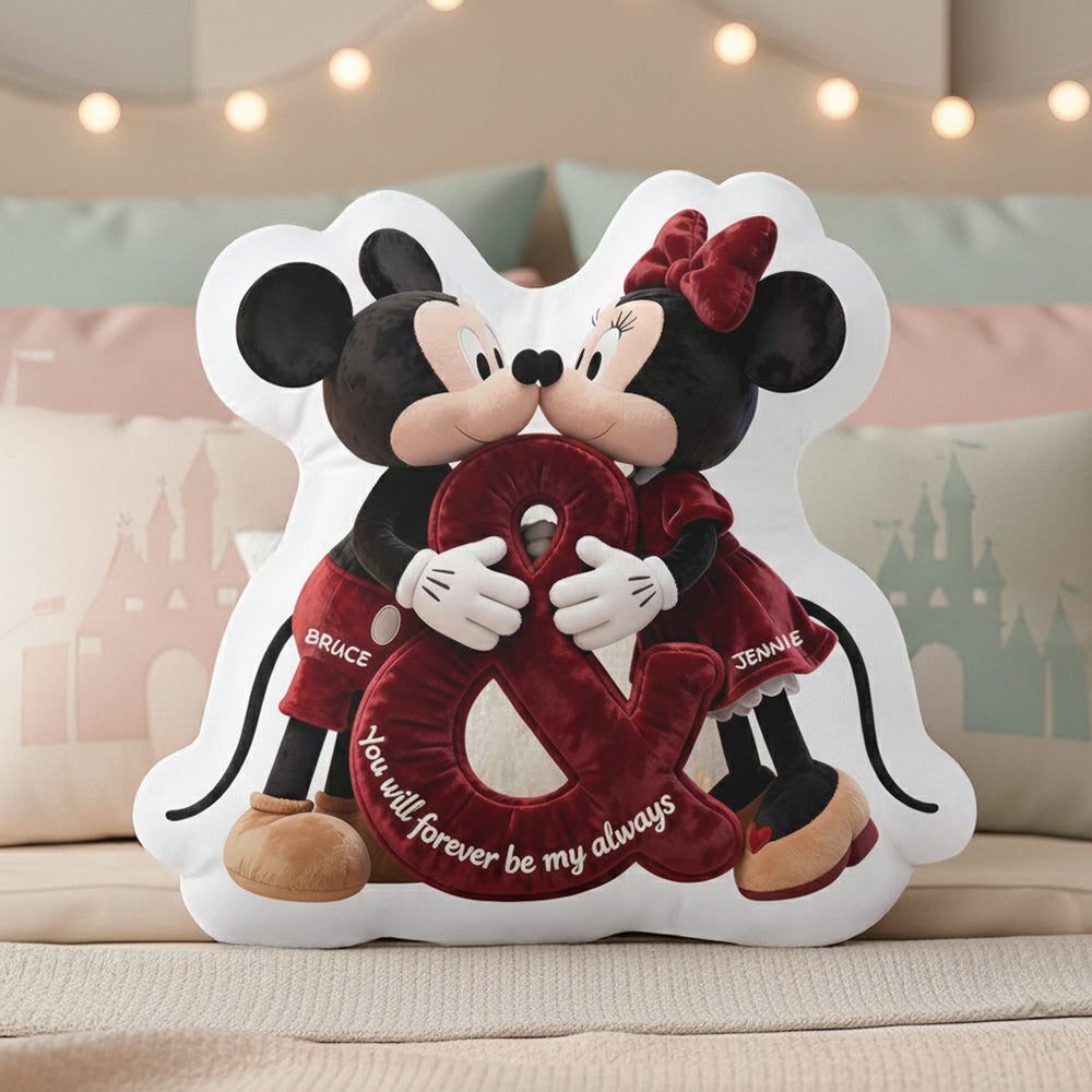 Romantic Couple Custom Shape Pillow - Personalized Gifts For Couples 02ohdt091225-Homacus
