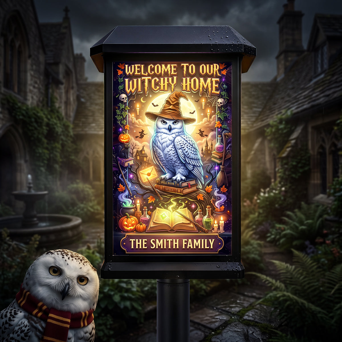 Magical Owl Solar Garden Lamp - Personalized Family Gifts 03tyta190826-Homacus