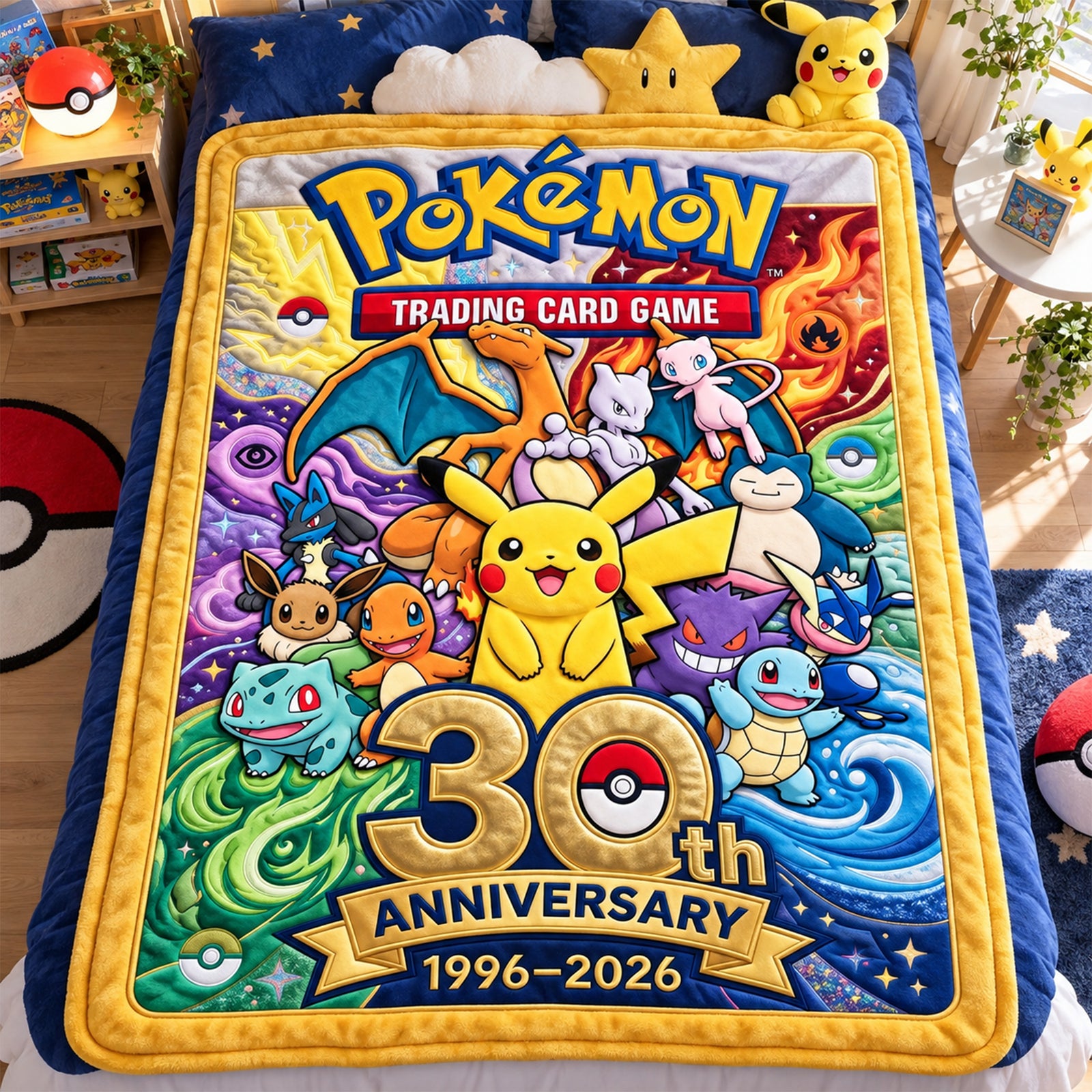 30th Anniversary Creature Blanket - Personalized Gifts 05nalu260926-Homacus