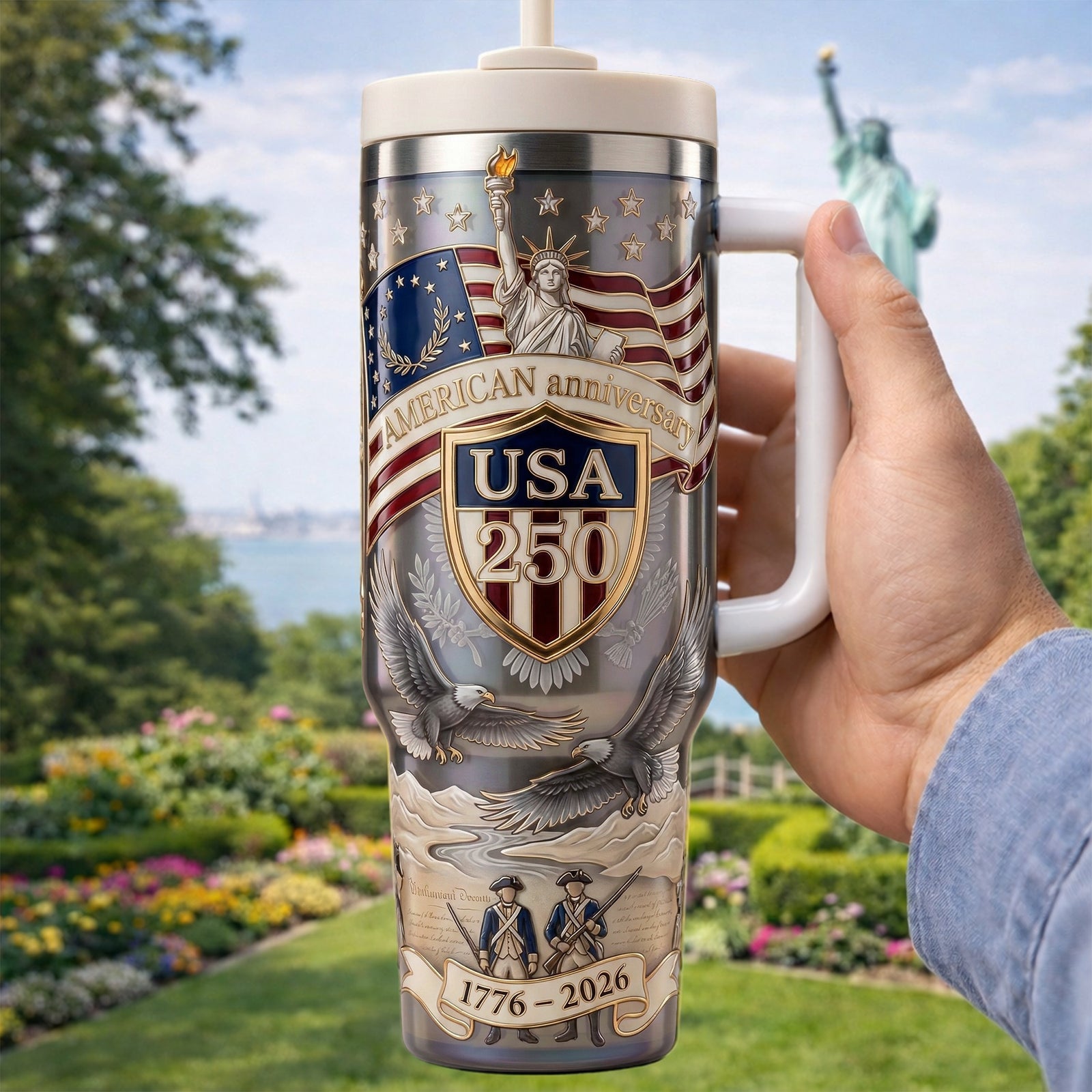 America 250th Anniversary Tumbler 05palu050326-Homacus