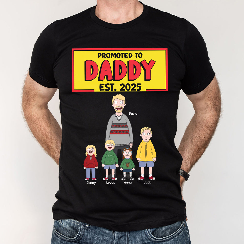 Personalized Gifts For Dad Shirt 01totn210125hg Promoted To Daddy-Homacus