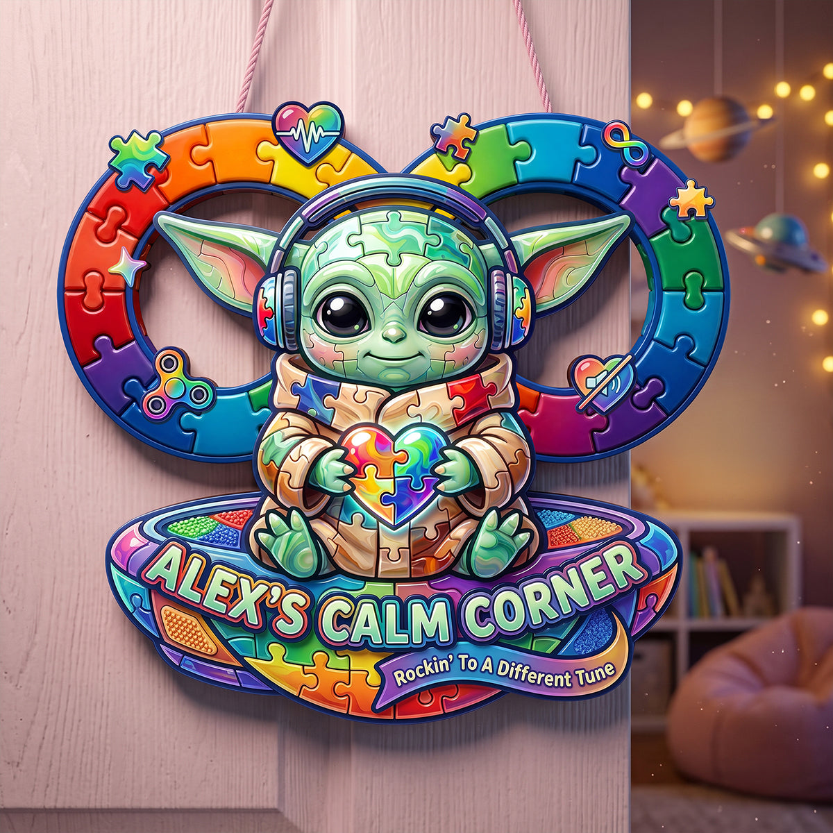 Calm Corner Acrylic Sign - Personalized Gifts For Autism Awareness 04hata200726-Homacus